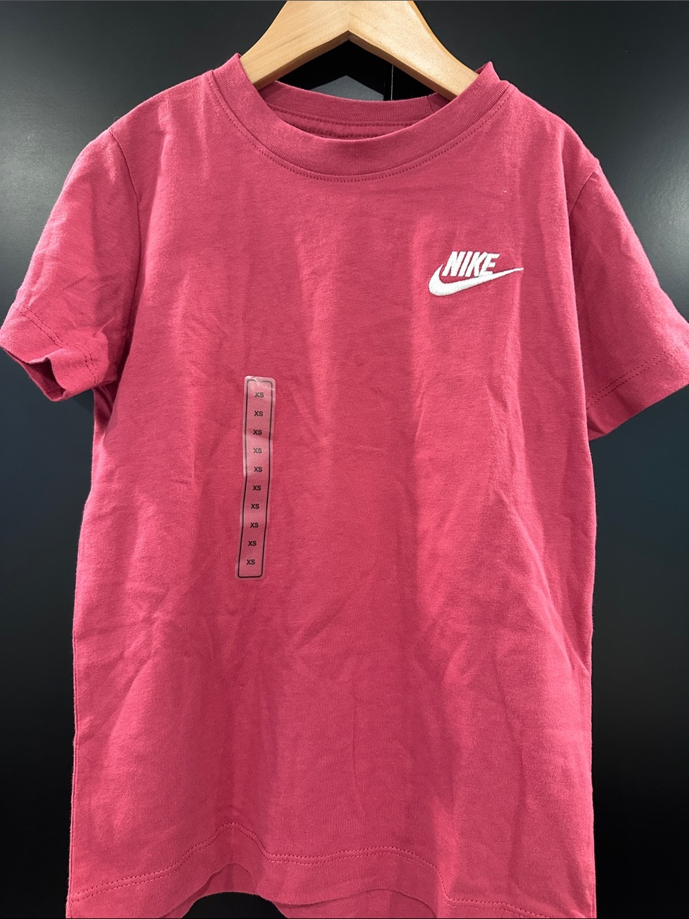 Nike Kids Sportswear T-Shirt Pink Futura Logo Short Sleeve Tee FZ5177-634 XS
